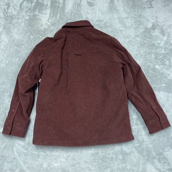 Bass Outdoor Corduroy Worker Shirt Rum Raisin Mens Small Shacket a1695 - Picture 10 of 10